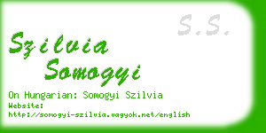 szilvia somogyi business card